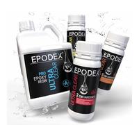 EPODEX Epoxy Resin- PRO Series | Crystal clear Epoxy Resin for Pours up to 2 cm, 5 cm, or 10 cm | Casting Kit for Coatings, Art, Crafting, Jewellery, Lamps, River Tables, and More