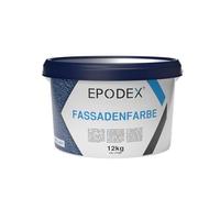 EPODEX Facade Paint, Base Paint & Exterior Paint, with Facade Protection Formula, Matt, Breathable and Weatherproof, for Plaster, Concrete and Much More, 12 kg (30 m² for 2 Coats), Pastel Sage