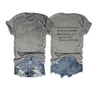 Epokay Dear Person Behind Me The World is A Better Place with You in It T-Shirt Spread Love Positivity Two-Sided Tees, 1-dark Grey, M