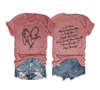 Epokay Let Them Misunderstand You Judge You Gossip About You Keep Shinning T-Shirt Self-Love Confidence Graphic Tees, 1-rose Gold, XXL