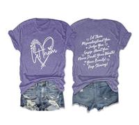 Epokay Let Them Misunderstand You Judge You Gossip About You Keep Shinning T-Shirt Self-Love Confidence Graphic Tees, 1-purple, XXL