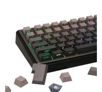 EPOMAKER 133-Key Double-shot Side-printed PBT Cherry Profile Keycap Set for Mechanical Gaming Keyboard, Compatible with ANSI Layout, MX-Clone Switches Gateron/Kailh Switch (Smokey Grey)