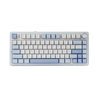 EPOMAKER AULA F75 Wireless Mechanical Gaming Keyboard, 75% Layout with Knob, Creamy Gasekt-Mount with Sound-Dampening, RGB, Hot-Swap, Bluetooth/2.4Ghz (Sea Salt Blue, Ice Vein Switch)