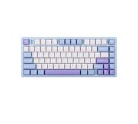 EPOMAKER AULA M75 Wireless Gaming Keyboard with 8000mAh Battery, 75% CNC Aluminum Mechanical Keyboard, Hot Swappable, Creamy Gasket, RGB Backlight, NKRO for Games/Office (Blue&White&Purple)