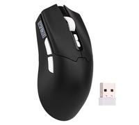 EPOMAKER Click Lite Wireless Gaming Mouse, 800 to 12,000 DPI Adjustable, PAW3311 Sensor, 500mAh, 59g, 2.4G/Bluetooth/USB-C Rechargeable Wireless Mouse with 5 Programmable Buttons for PC/Mac (Black)