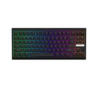 EPOMAKER G84 QMK/VIA Mechanical Keyboard with Shine Through RGB Backlight,2.4GHz/USB/BT5.0 Wireless Gaming Keyboard,Hot-Swappable,Knob,PBT Keycap (Black, Clear Switch)