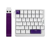 EPOMAKER HE30 One-Handed Hall Effect Keyboard, 8K Polling & 0.125ms, SOCD & Snap Key, Adjustable Trigger, PBT Keycap, RGB, Custom Software, Wired Gaming Keyboard for PC/Mac (White Purple)