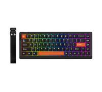 EPOMAKER HE68 Lite Hall Effect Gaming Keyboard, 8k Polling & 128K Scan Rate, 0.01mm Adjustable Trigger, 0.125ms Latency, 5-Layer Sound-Dampened, Snap Key, SOCD, A-RGB, Wired, Mac Software (Black Red)