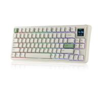 EPOMAKER RT75 Wireless Mechanical Keyboard with 1.54” Hot-Swap Screen | Retro Aesthetic for Your Desk with GIFs & Images, Thocky Gasket Custom Driver, RGB, Mac Keys, PBT Keycaps, BT/2.4Ghz