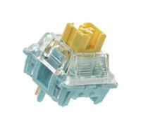 EPOMAKER Silent Keyboard Switch Set - 35 pcs, Pre-Lubed Linear/Tactile Keyboard Switch, 5-Pin Hot-Swap, for Mechanical Gaming Keyboard (Sea Salt Silent V3 Linear Silent (Light Diffuser))