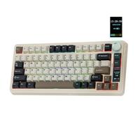 EPOMAKER X Aula EA75 MAX Wireless Gaming Keyboard with Screen & Knob, Hot-Swap, RGB Backlit, PBT Keycaps, Creamy Gasket, 75% Mechanical Keyboard, US Layout (Retro, Reaper Switch)