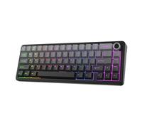 EPOMAKER X AULA F65 PRO Wireless Mechanical Gaming Keyboard, Hot-Swappable, Knob & Shine-Through PBT Keycap, RGB, BT/2.4GHz, qwerty us, 65% layout (Gradient Grey, Reaper Switch)