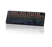 EPOMAKER X Aula F99 PRO Wireless Gaming Keyboard, 8000mAh, Knob, Lubed Switch, Creamy Gasket, Hot Swappable, Custom, 2.4GHz/USB/BT Mechanical Keyboard, RGB Backlit, PBT Keycap (Gradient Black)