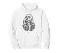 Epona Celtic Horse Goddess Sacred Guardian Line Art Pullover Hoodie