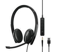 EPOS I SENNHEISER ADAPT 165 USB II - Headset - on-ear - wired - USB, 3.5 mm jack - black - Optimised for UC