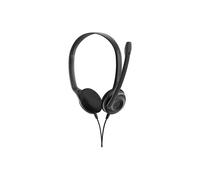 EPOS EDU 10 Wired Binaural Stereo Sound Lightweight Headset - 10pc Pack - Black