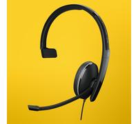 EPOS I SENNHEISER ADAPT 135T USB-C II - ADAPT 100 Series - headset - on-ear - wired - 3.5 mm jack, USB-C - black - Certified for Microsoft Teams, Optimised for UC