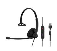 EPOS IMPACT 100 MS Mono USB-C+A Lightweight Microsoft Teams Computer Headset