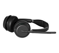 EPOS IMPACT 1060T Binaural Bluetooth On-Ear Headset - Microsoft Teams Certified - Boom Mic, BTD 800 USB-A Dongle - Black