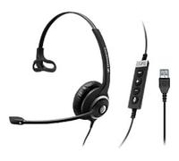 EPOS Impact 200 Series Wired Headset Over-the-head USB Noise Cancelling Microphone Mono SC 230 MS II Black, Silver