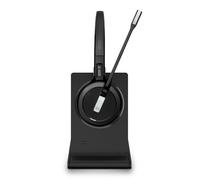 EPOS IMPACT 5000 Go MS 3-in-1 Wireless DECT Headset with USB-A Dongle, Foldable Charge Stand, Microsoft Teams Certified, Noise-Cancelling Mic, Up to 135m Range