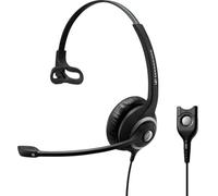 EPOS IMPACT SC 238 Robust wired headset with monaural design and easy disconnect connection, ideal for open-plan offices and call centres.