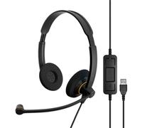 EPOS I SENNHEISER IMPACT SC 60 USB ML - Headset - on-ear - wired - USB - black with orange colour highlights