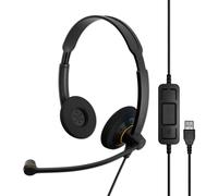 EPOS SENNHEISER IMPACT SC 60 Wired On-ear Stereo Headset - Black - Bi