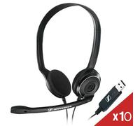 EPOS PC 8 USB - 10 Pack Comfortable binaural headset with USB connection, ideal for PC