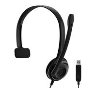 EPOS PC7 USB Mono Headset for PC & Mac - Lightweight Wired On-Ear Headphones, No