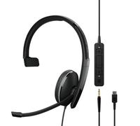 EPOS | Sennheiser Adapt 130T USB-C II (1000903) - Single-sided wired headset with USB-C connectivity, MS Teams certified and optimized for UC - Superior sound - Enhanced comfort - Call control - Black