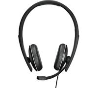 EPOS | Sennheiser Adapt 165 II (1000908) - Wired, Double-Sided Headset with 3.5mm Jack for Mobile Devices - Superior Stereo Sound - Enhanced Comfort - Noise Limiter Switch - Black
