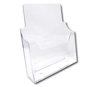 EPOSGEAR® 1 Pack - A5 Freestanding Counter Acrylic Leaflet Flyer Brochure Menu Display Dispenser Holders (Portrait)