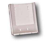 EPOSGEAR® 1 Pack - A5 Wall Mountable Acrylic Leaflet Flyer Brochure Menu Display Dispenser Holders (Portrait)