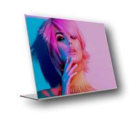 EPOSGEAR® 1 x A5 Landscape Angled Perspex Acrylic Lean Back to Counter Menu Leaflet Flyer Poster Holder Display Stands