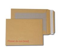 EPOSGEAR® 10 C5/A5 229mm x 162mm Brown/Manilla Strong Hard Card Board Backed Peel and Seal Printed Please Do Not Bend Envelopes
