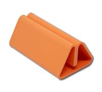 EPOSGEAR 100mm Sweet Pastel Coloured Menu Show Card Perspex Acrylic Plastic Name Place Table Sign Display Stand Holders - Perfect for Shops, Restaurants, Bars, Weddings, Parties etc (Orange Fizz)