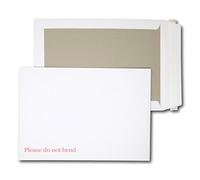EPOSGEAR® A4 / C4 324mm x 229mm White Strong Hard Card Board Backed Peel and Seal Printed Please Do Not Bend Envelopes (50)