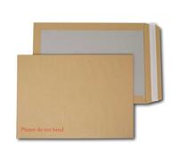 EPOSGEAR® A4 / C4 PIP 352mm x 249mm Brown/Manilla Strong Hard Card Board Backed Peel and Seal Printed Please Do Not Bend Envelopes (25)