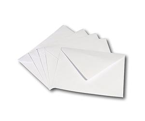 EPOSGEAR A5 / C5 229mm x 162mm 100gsm White Diamond Flap Gummed Greeting Card Invitation Envelopes (100)