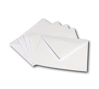 EPOSGEAR A5 / C5 229mm x 162mm 100gsm White Diamond Flap Gummed Greeting Card Invitation Envelopes (50)