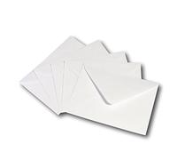 EPOSGEAR A6 / C6 162mm x 114mm 100gsm White Diamond Flap Gummed Greeting Card Invitation Envelopes (50)