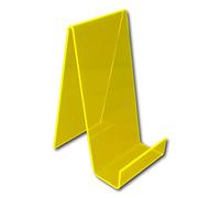 EPOSGEAR Large Plastic Acrylic Perspex Book Plate Retail Display Stand Holder - Perfect for Schools, Nurseries, Libraries etc (Helios Yellow)