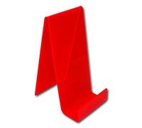 EPOSGEAR Mars Red Fluorescent Plastic Acrylic Perspex Book Plate Retail Display Stand Holder - Perfect for Schools, Nurseries, Libraries, Bookshops, Retail Outlets etc (Large)