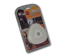 EPOSGEAR Minder Stick-On Adhesive LED Push Button Activated Indoor Light - Perfect for use in Kitchens, Cupboards, Wardrobes, Closets and other low light areas (1 Triangle)