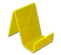 EPOSGEAR Small Plastic Acrylic Perspex Book Plate Retail Display Stand Holder - Perfect for Schools, Nurseries, Libraries etc (Helios Yellow)