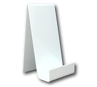 EPOSGEAR XL Extra Large Plastic Acrylic Perspex Book Plate Retail Display Stand Holder - Perfect for Schools, Nurseries, Libraries etc (White)