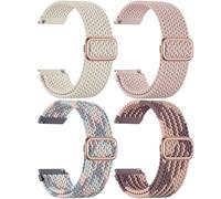 Epova Braided 20mm Watch Straps Compatible with Garmin Vivoactive 5 6 3 Strap - Forerunner 55 245 165 645 Venu Strap Venu sq 2, Soft Nylon Quick Release Watch Bands for Galaxy Watch 7 6 5 4 FE