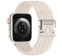 Epova Braided Straps Compatible with Apple Watch Strap 40mm 41mm 42mm 38mm - Women Men Stretchy Fabric Nylon Sport Band for iWatch Ultra SE Series 10 9 8 7 6 5 4 3 2 1, Starlight