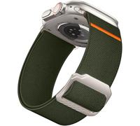 Epova Compatible with Apple Watch Ultra/Ultra 2/Ultra 3 Strap 49mm 45mm 44mm 42mm 46mm, 28mm Ultra Wide Adjustable Nylon Sport Replacement Straps for iWatch SE Series 11 10 9 8 7 6 5 4 3, Army green